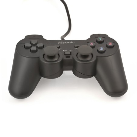 Gamepad przewodowy Msonic USB z funkcją wibracji MN3329BK czarny