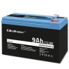 Akumulator LiFePO4 Qoltec Litowo-Żelazowo-Fosforanowy | 12.8V | 9Ah | 115.2Wh | BMS