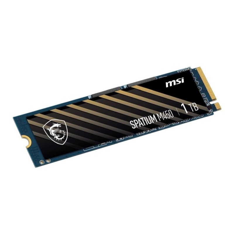 Dysk SSD MSI SPATIUM M450 V1 1TB PCIe 4.0 NVMe M.2 2280 (3400/2500 MB/s) 3D NAND