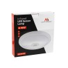 Plafon LED Maclean MCE131 ACU 12W z czujnikiem ruchu pir i zasilaniem awaryjnym zasięg 6m