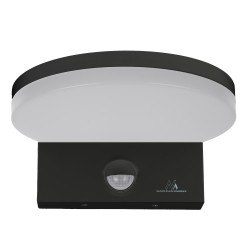 Lampa LED z czujnikiem Maclean MCE344 B, czujnik ruchu PIR, kolor czarny, 15W, IP65, 1560lm, barwa neutralna biała (4000K)