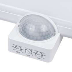 Lampa LED Maclean MCE466 W, numer domu, czujnik zmierzchu i ruchu, ściemnialna, 20W, IP65, barwa neutralna (4000K), 1600lm