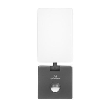 Lampa LED z czujnikiem ruchu Maclean MCE516 GR, czujnik ruchu PIR, kolor szary, 10W, IP65, 800lm, barwa neutralna biała (4000K)