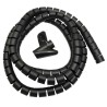 Organizator maskownica kabli Maclean MCTV-676 B czarna 25mm x 2m