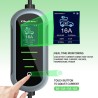 Ładowarka Qoltec do samochodu elektrycznego EV z regulacją 2w1 typ2 | 3.5kW | 230V | Wi-Fi | TUYA | SMART LIFE | LCD | Przenośna