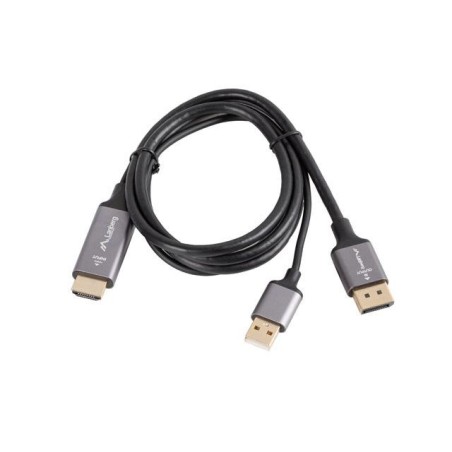 Kabel adapter Lanberg HDMI (M) - Displayport (M) 1M 4K czarny