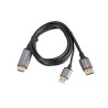 Kabel adapter Lanberg HDMI (M) - Displayport (M) 1M 4K czarny