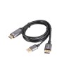 Kabel adapter Lanberg HDMI (M) - Displayport (M) 1M 4K czarny