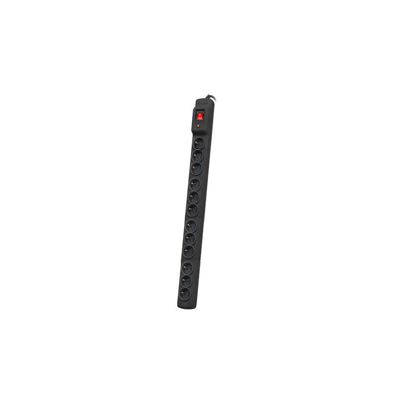 Listwa zasilająca Armac Multi M12 Rack 19" 5m 12x PL, montaż pionowy, czarna