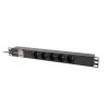 Listwa zasilająca Rack PDU 19" Lanberg 1U 10A 5x 230V PL 2m C14 Czarna