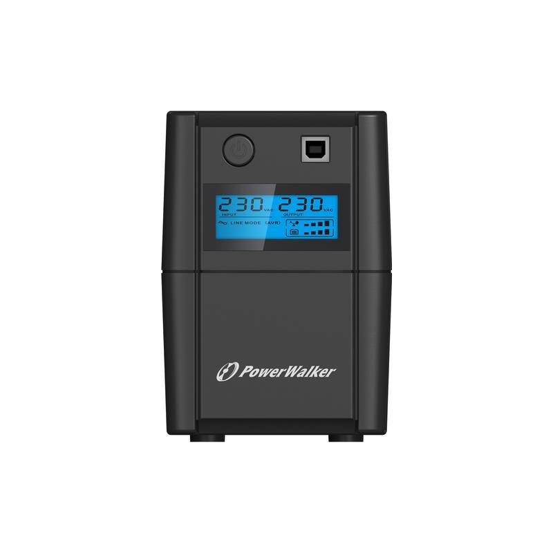 Zasilacz awaryjny UPS Power Walker Line-Interactive 850VA, 2x SCHUKO, RJ11, USB, LCD