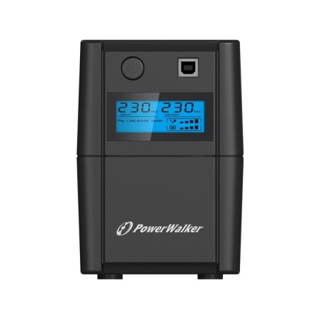 Zasilacz awaryjny UPS Power Walker Line-Interactive 850VA, 2x SCHUKO, RJ11, USB, LCD