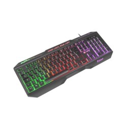 Klawiatura przewodowa Fury Hellfire 2 Francuska Gaming podświetlana czarna