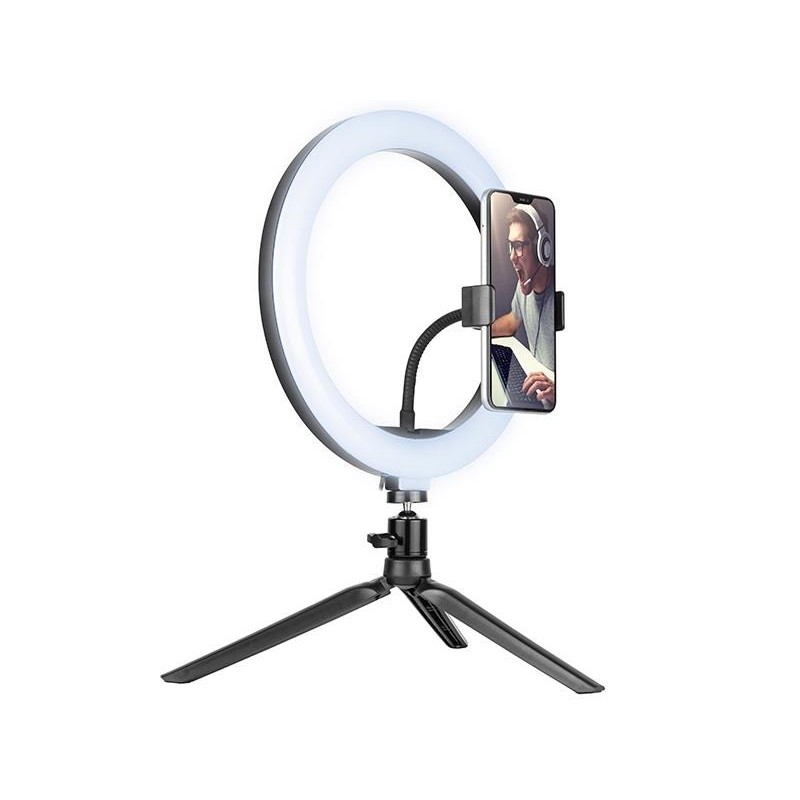 Lampa pierścieniowa Tracer RING 26cm z mini statywem