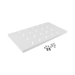 Półka do szaf 19" 450mm szara Lanberg (1U/486x270mm udźwig do 120kg, montaż 4-punktowy)