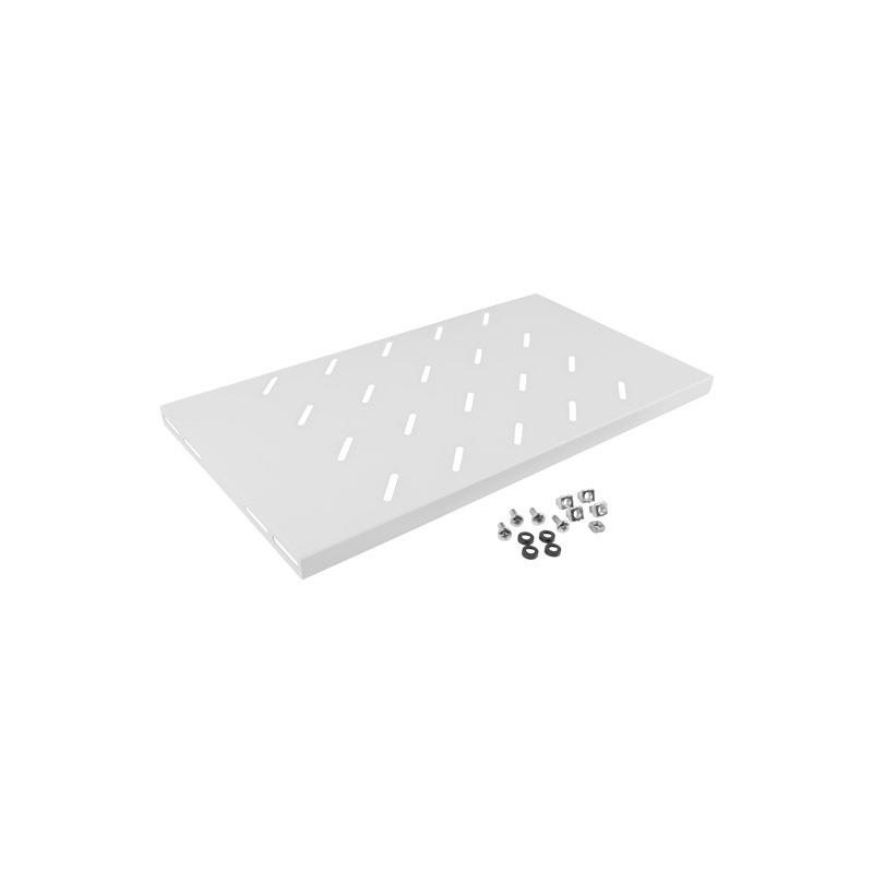 Półka do szaf 19" 450mm szara Lanberg (1U/486x270mm udźwig do 120kg, montaż 4-punktowy)