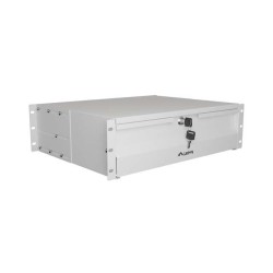 Szuflada do szaf 19" Lanberg 3U 360mm Lanberg (3U/483x360mm udźwig do 90kg, montaż 4 punktowy) szara