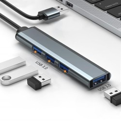 Hub Qoltec adapter USB 3.0 4w1 | 4x USB 3.0