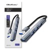 Hub Qoltec adapter USB 3.0 4w1 | 4x USB 3.0
