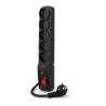 Listwa zasilająca Acar F5 POWER 1,5m czarna