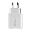 Ładowarka sieciowa Qoltec 18W | 5-12V | 1.5-3A | USB typ C PD | USB QC 3.0 | Biała