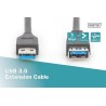 Kabel przedłużający DIGITUS USB 3.1 Gen.1 SuperSpeed 5Gbps Typ USB A/USB A M/Ż czarny 3m