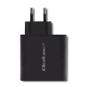 Ładowarka sieciowa Qoltec 63W | 5-20V | 1.5-3A | USB typ C PD | USB QC 3.0 | Czarna