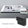 Ładowarka sieciowa Qoltec 63W | 5-20V | 1.5-3A | USB typ C PD | USB QC 3.0 | Czarna