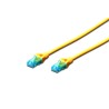 Patchcord DIGITUS UTP kat. 5e 3m PVC żółty