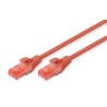 Patchcord DIGITUS UTP kat. 6 2m PVC czerwony