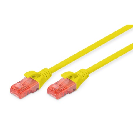 Patchcord DIGITUS UTP kat. 6 2m PVC żółty