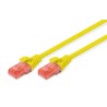 Patchcord DIGITUS UTP kat. 6 2m PVC żółty