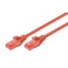 Patchcord DIGITUS UTP kat. 6 5m PVC czerwony