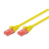 Patchcord DIGITUS UTP kat. 6 5m PVC żółty