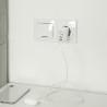 Ładowarka sieciowa Qoltec 65W GaN | 5-20V | 3-3.35A | 2xUSB-C PD | 1xUSB QC 3.0 | Biała