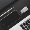 Ładowarka sieciowa Qoltec 45W GaN | 5-20V | 1.5-3A | 1xUSB-C PD | 1xUSB QC 3.0 | Biała