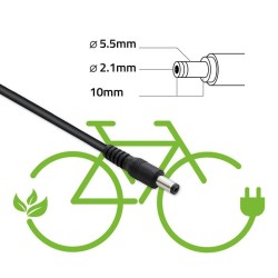 Ładowarka Qoltec do baterii roweru elektrycznego 36V | 42V | 2A | 5.5*2.1