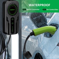 Ładowarka Qoltec do samochodu elektrycznego EV z regulacją 2w1 typ2 | SCHUKO | 3.5kW | 230V | LCD | Przenośna | Wallbox | 5m