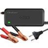Ładowarka inteligentna Qoltec mikroprocesorowa 12V | 5A | Prostownik do akumulatora AGM GEL SLA | 6-stopniowe ładowanie
