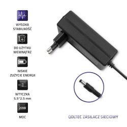 Zasilacz sieciowy Qoltec wtyczkowy 20W | 5V | 4A | 5.5*2.5