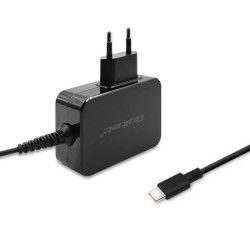 Ładowarka sieciowa Qoltec 65W | 5-20V | 3-3.25A | USB typ C | PD | Czarna