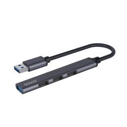 Hub USB SAVIO AK-70 USB-A - 3 x USB-A 2.0, 1 x USB-A 3.0