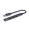 Hub USB SAVIO AK-70 USB-A - 3 x USB-A 2.0, 1 x USB-A 3.0