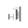 Uchwyt ścienny Techly 19"-37", 25kg obrotowy