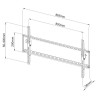 Uchwyt ścienny LCD/LED Techly 42"-80", 60 kg slim