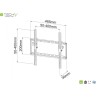 Uchwyt ścienny Techly 23"-55", 45kg slim