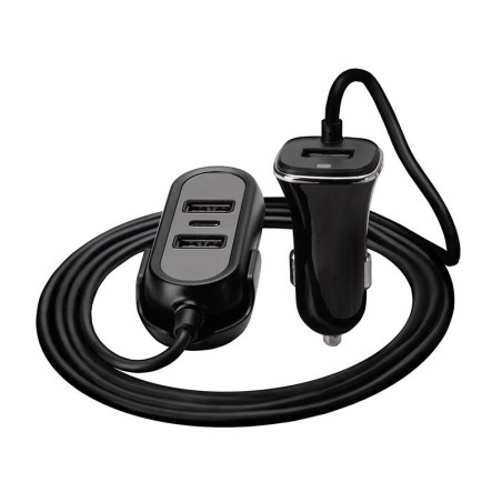 Ładowarka samochodowa Tracer 12-24V MULTICHARGE 3xUSB 7,2A + PD 18W