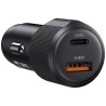 Ładowarka samochodowa Usams CC283 60W USB-A + USB-C PD Fast Charge
