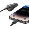 Ładowarka samochodowa Usams CC283 60W USB-A + USB-C PD Fast Charge