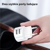 Ładowarka sieciowa Usams T20 2,1A 2xUSB+kabel microUSB - biała